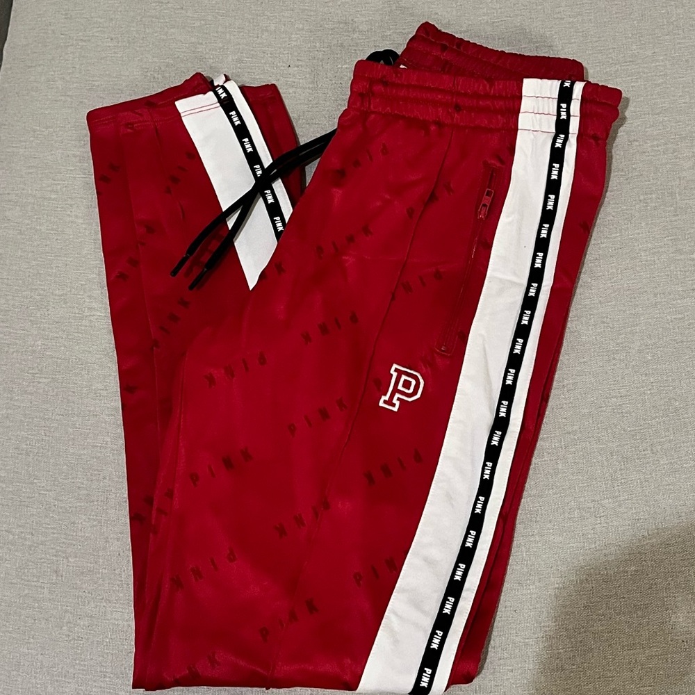 PINK Victoria's Secret Red Joggers